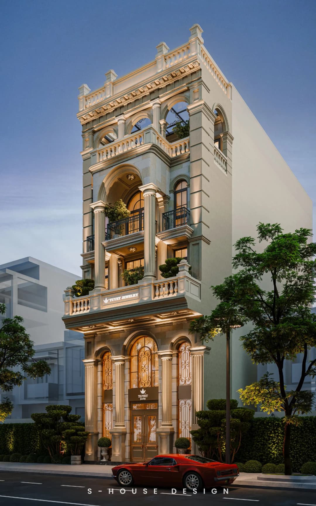 Nhà phố phong cách tân cổ điển