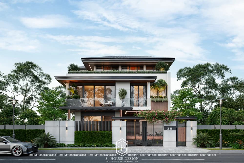 Mẫu Thiết Kế Biệt Thự Mái Nhật Đẹp, Sang Trọng Và Cổ Kính