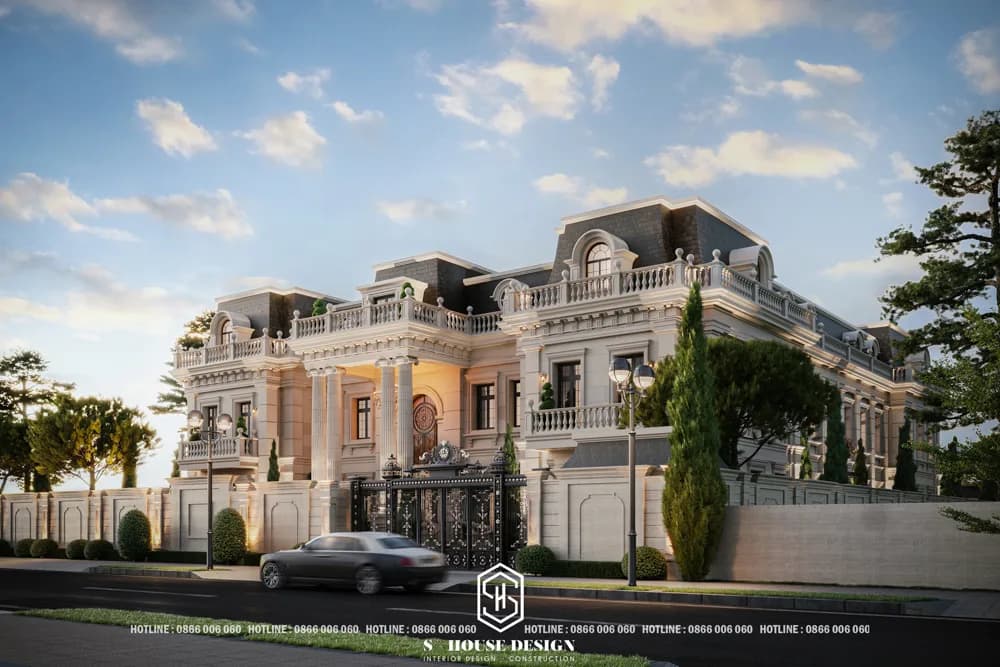 Thiết kế dinh thự Tân Cổ Điển An Chateau 3000m2