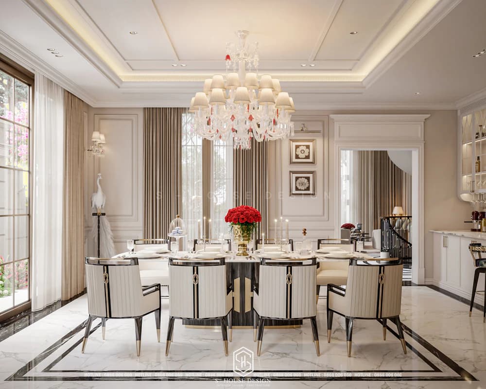 Mẫu thiết kế nội thất biệt thự Vinhomes Cổ Loa