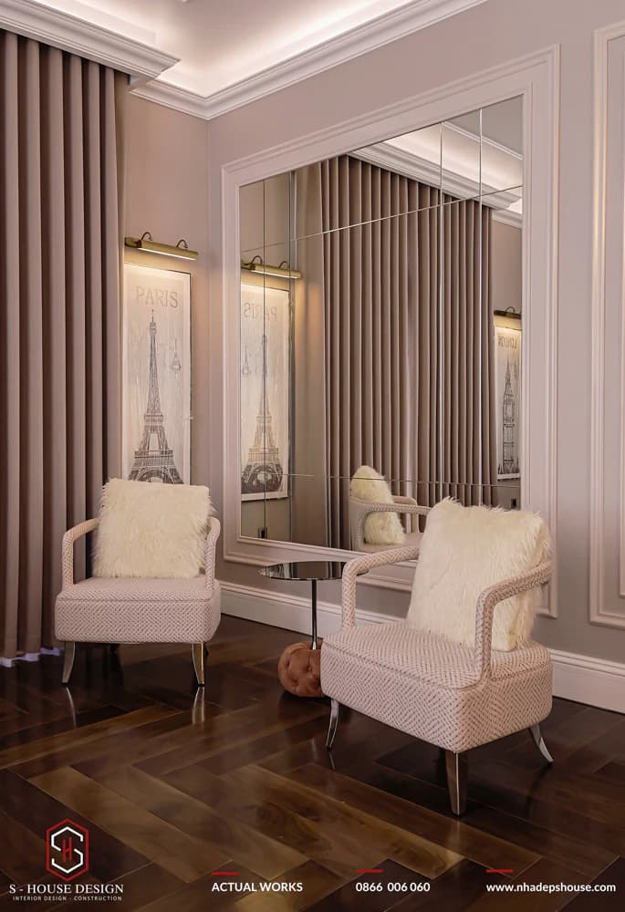 Thi Công Hoàn Thiện Nội Thất Tân Cổ Điển Dinh Thự An Chateau