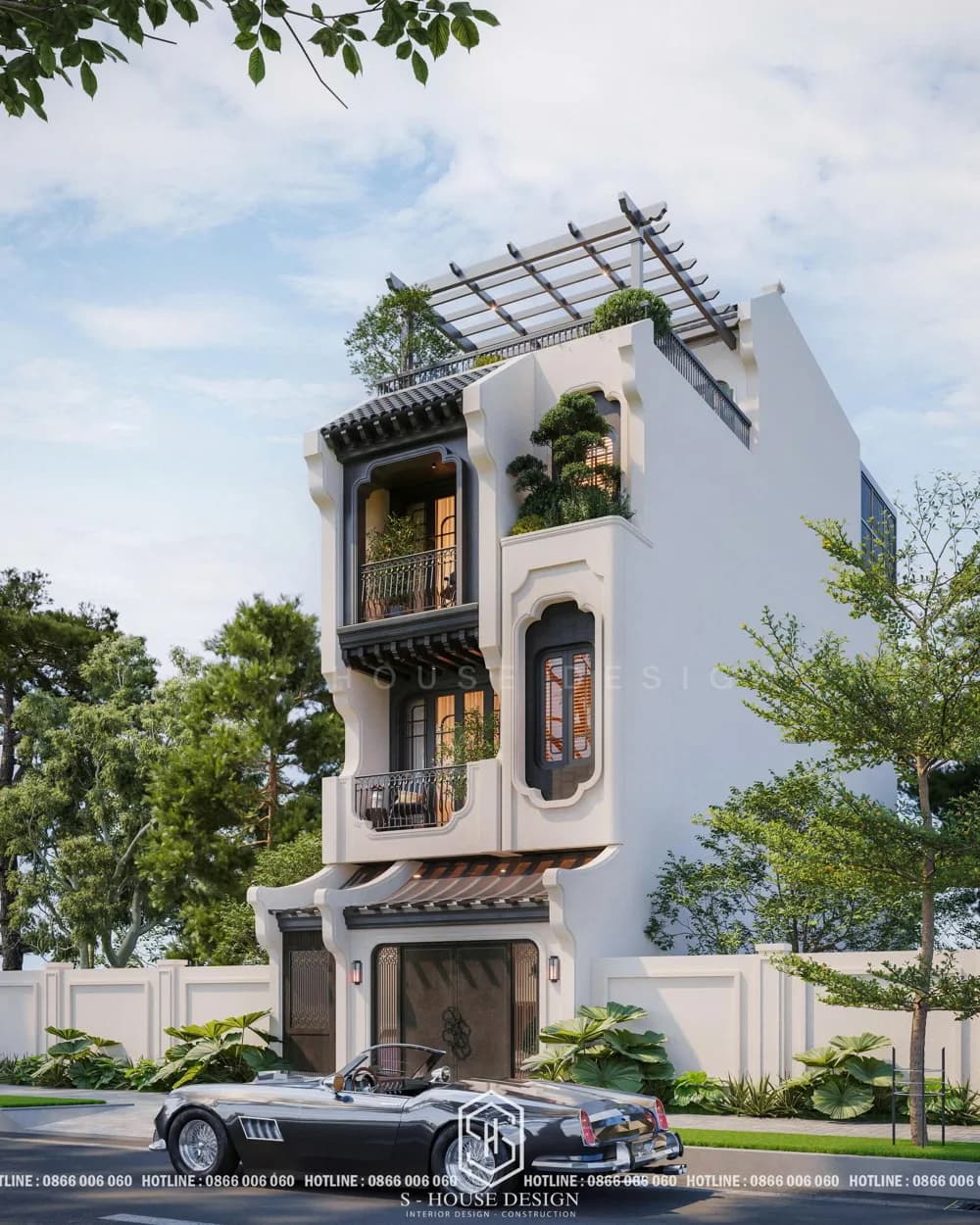 Phong cách kiến trúc nhà phố Indochine Đông Dương