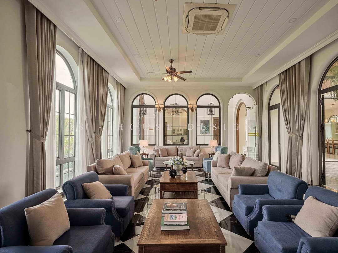 Hoàn thiện biệt thự nghỉ dưỡng Địa Trung Hải 3000m2
