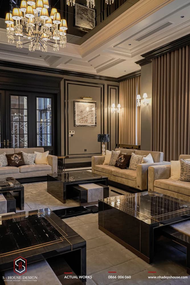 Thi Công Hoàn Thiện Nội Thất Tân Cổ Điển Dinh Thự An Chateau