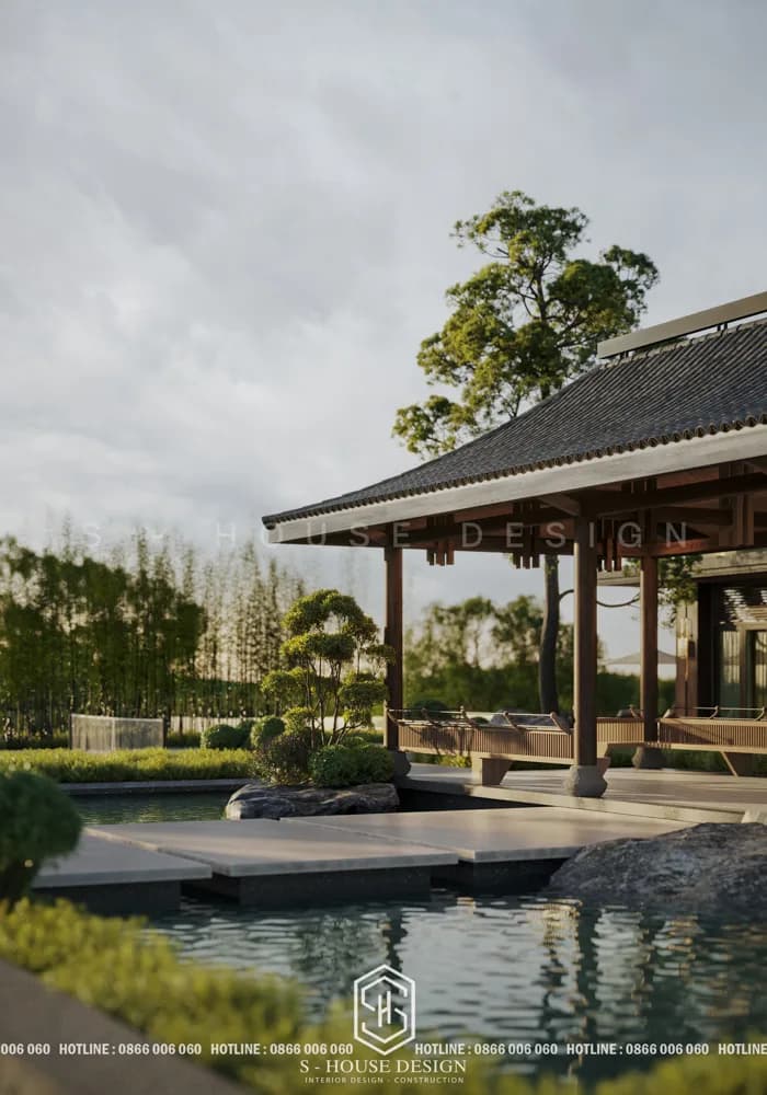 Yên Phủ Tam Đảo - thiết kế biệt phủ Á Đông