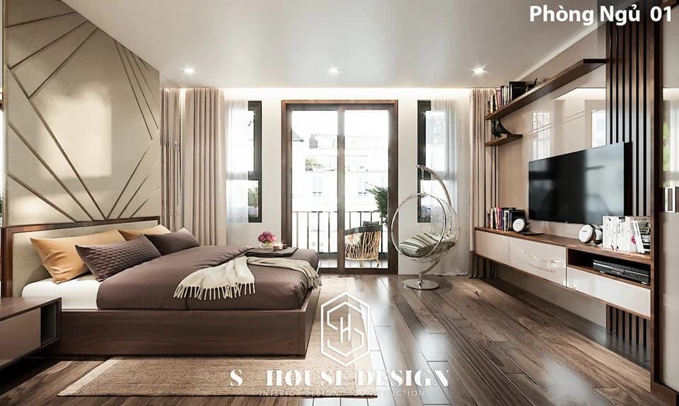 Mẫu thiết kế nhà phố 1 trệt 1 lầu đẹp và hiện đại