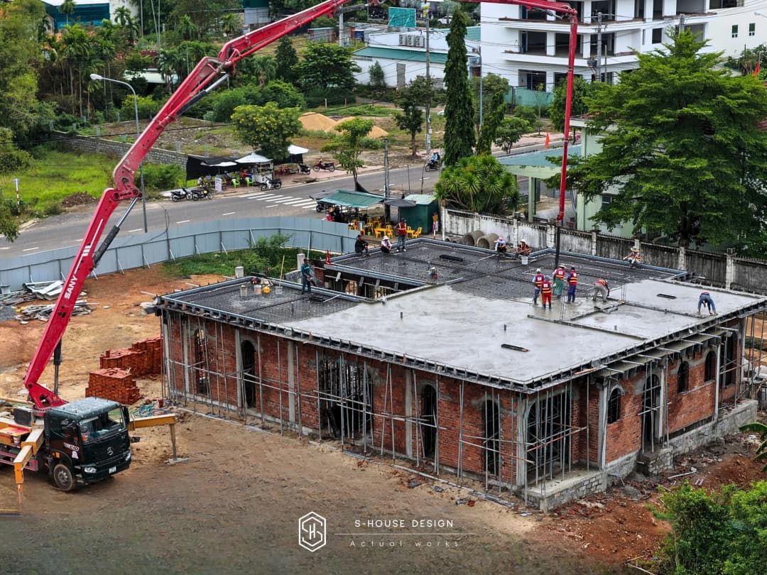 thi công xây dựng biệt thự Địa Trung Hải 1 tầng tại Khánh Hòa