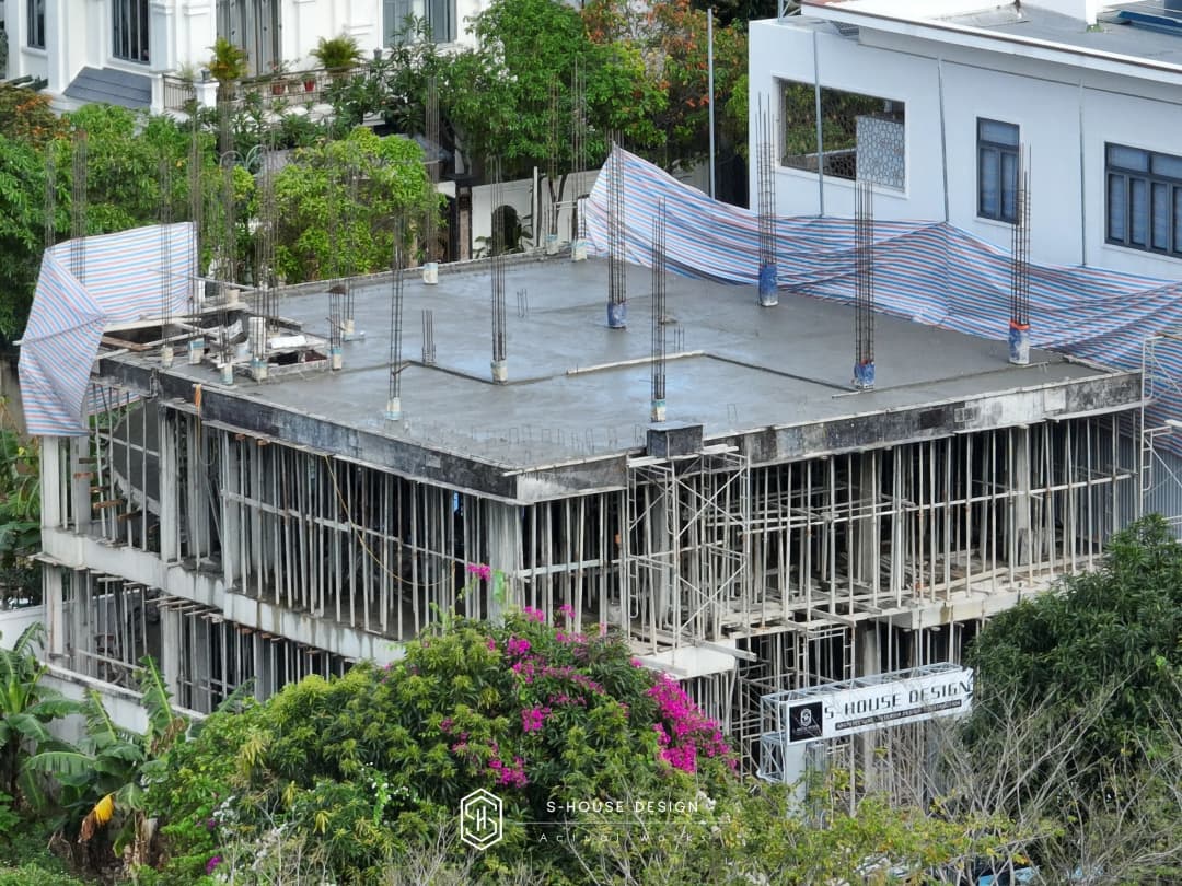 Thi công xây dựng trọn gói căn biệt thự Hiện đại tại khu VIP 1 Nha Trang 