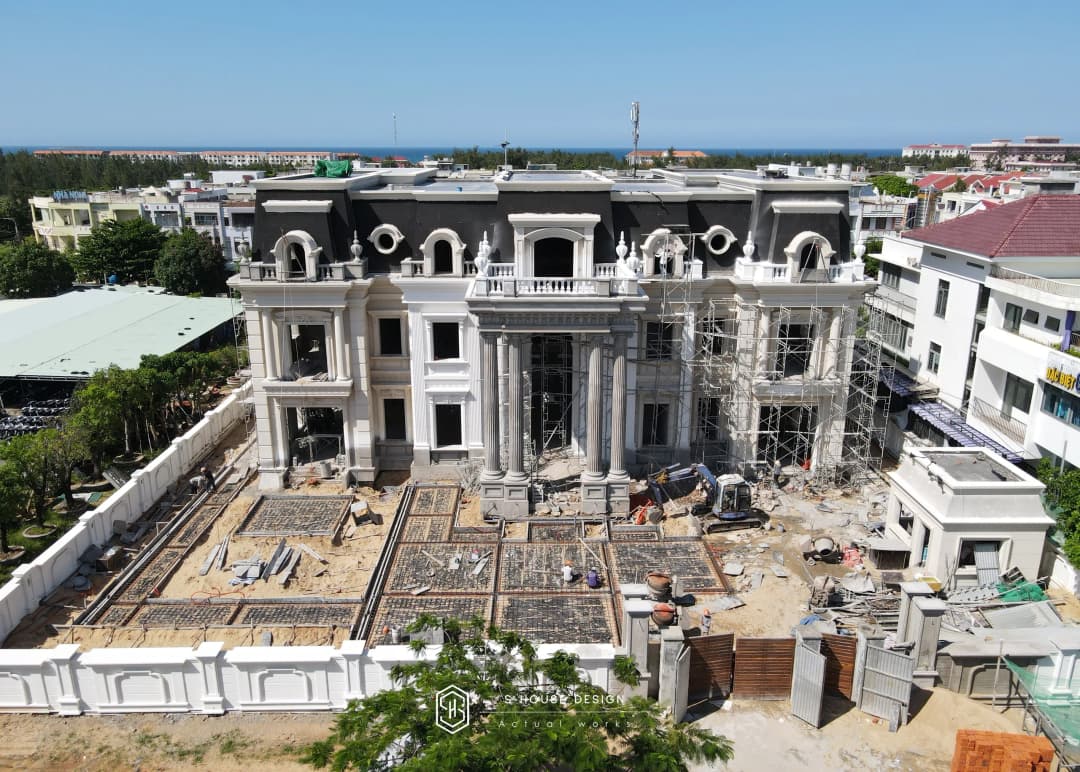 Thi công hoàn thiện kiến trúc dinh thự An Chateau đẳng cấp