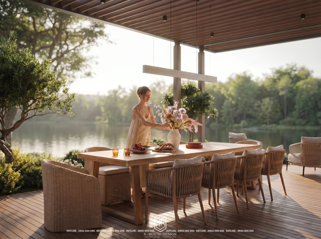 Thiết Kế Biệt Thự Hiện Đại Nghỉ Dưỡng Ven Sông