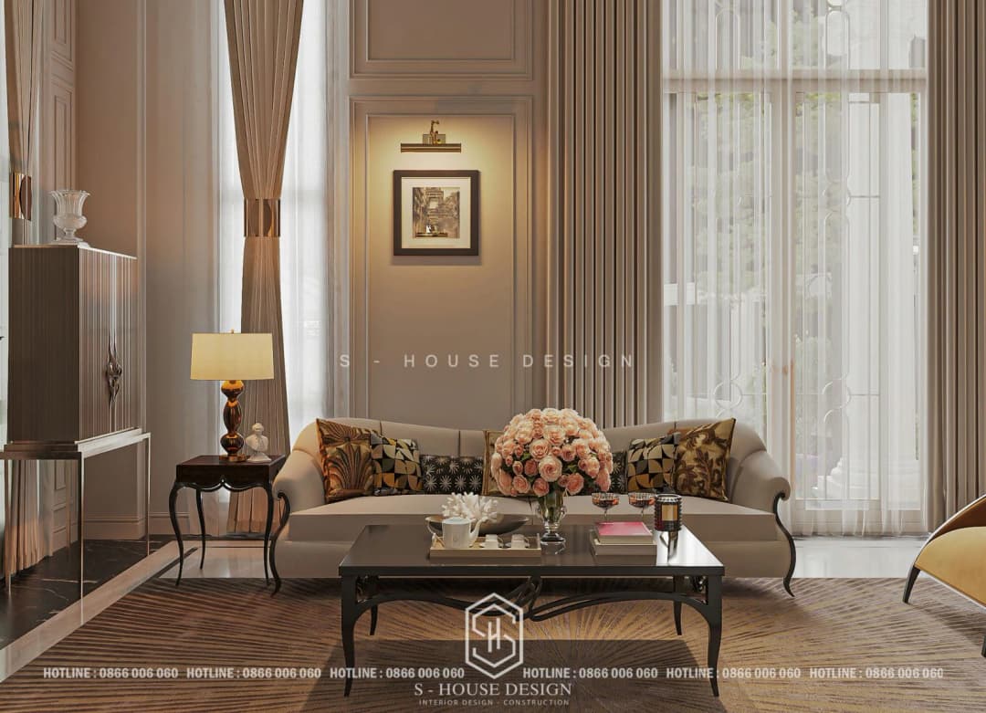 Thiết kế nội thất biệt thự Tân Cổ Điển Eslysee Maison 