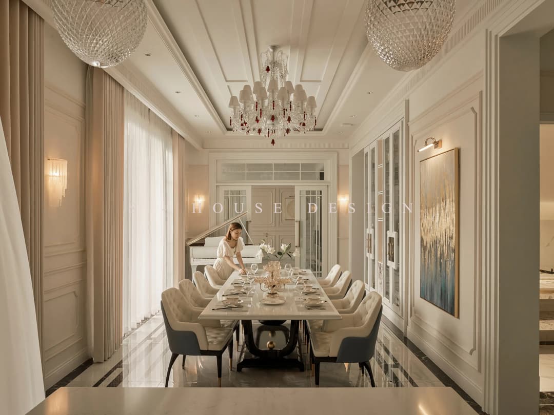 Hoàn thiện biệt thự phố tân cổ điển 4 tầng tại Nha Trang – Sunshine Villa