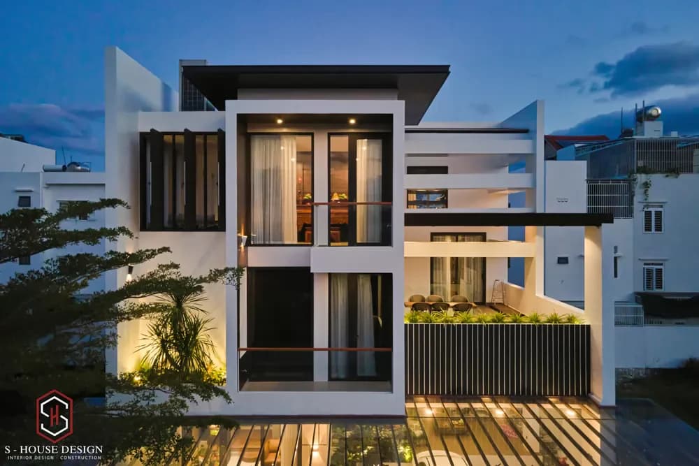 Actual 3-Story Modern Townhouse Architecture Anh Khang