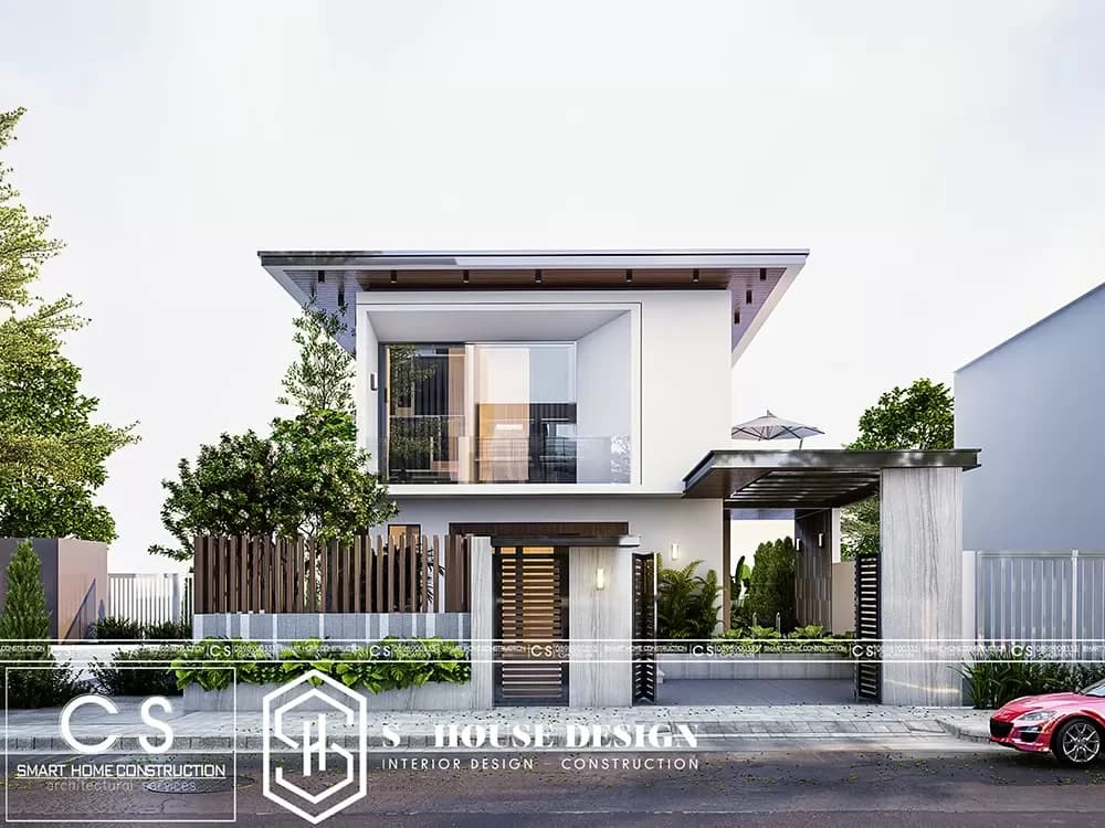 Thiết kế kiến trúc nhà phố chị Lan (3)