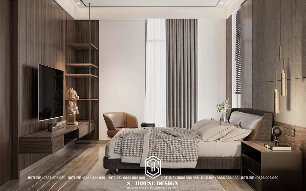 Thiết kế nội thất nhà phố mái thái hiện đại (1)