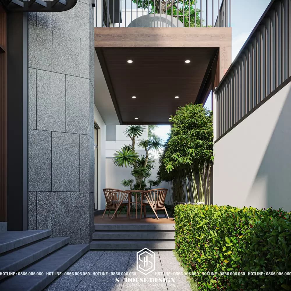 Architectural design of Mr. Tuyen street villa (5)