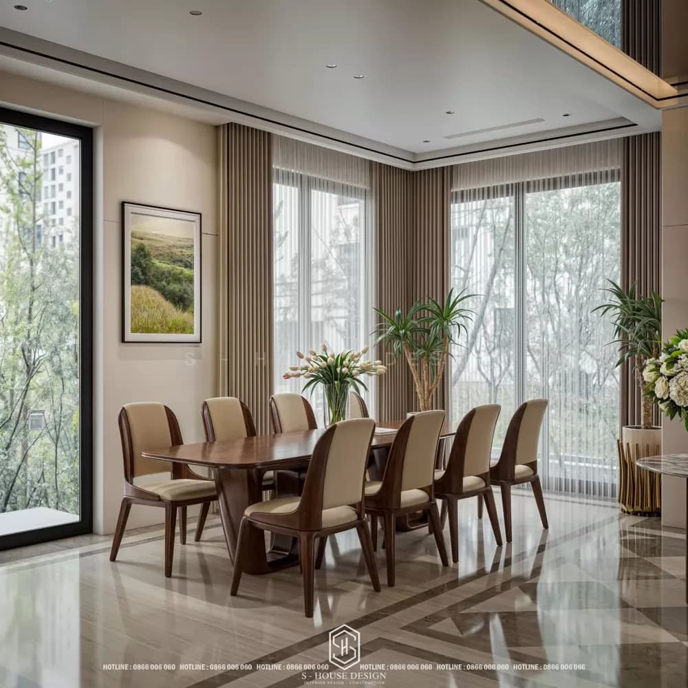 Thiết Kế Nội Thất Biệt Thự Hiện Đại Mái Thái Anh Đông Tại KĐT Vinh Tân (4)