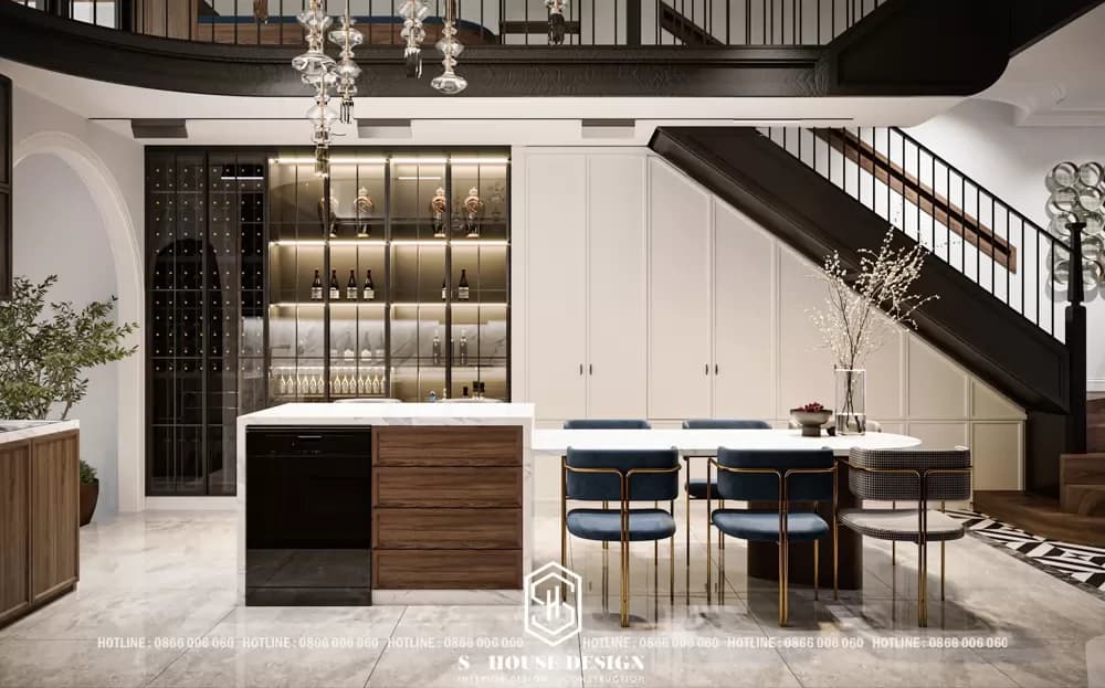 Interior design of 2-front townhouse in Ha Quang urban area (2)
