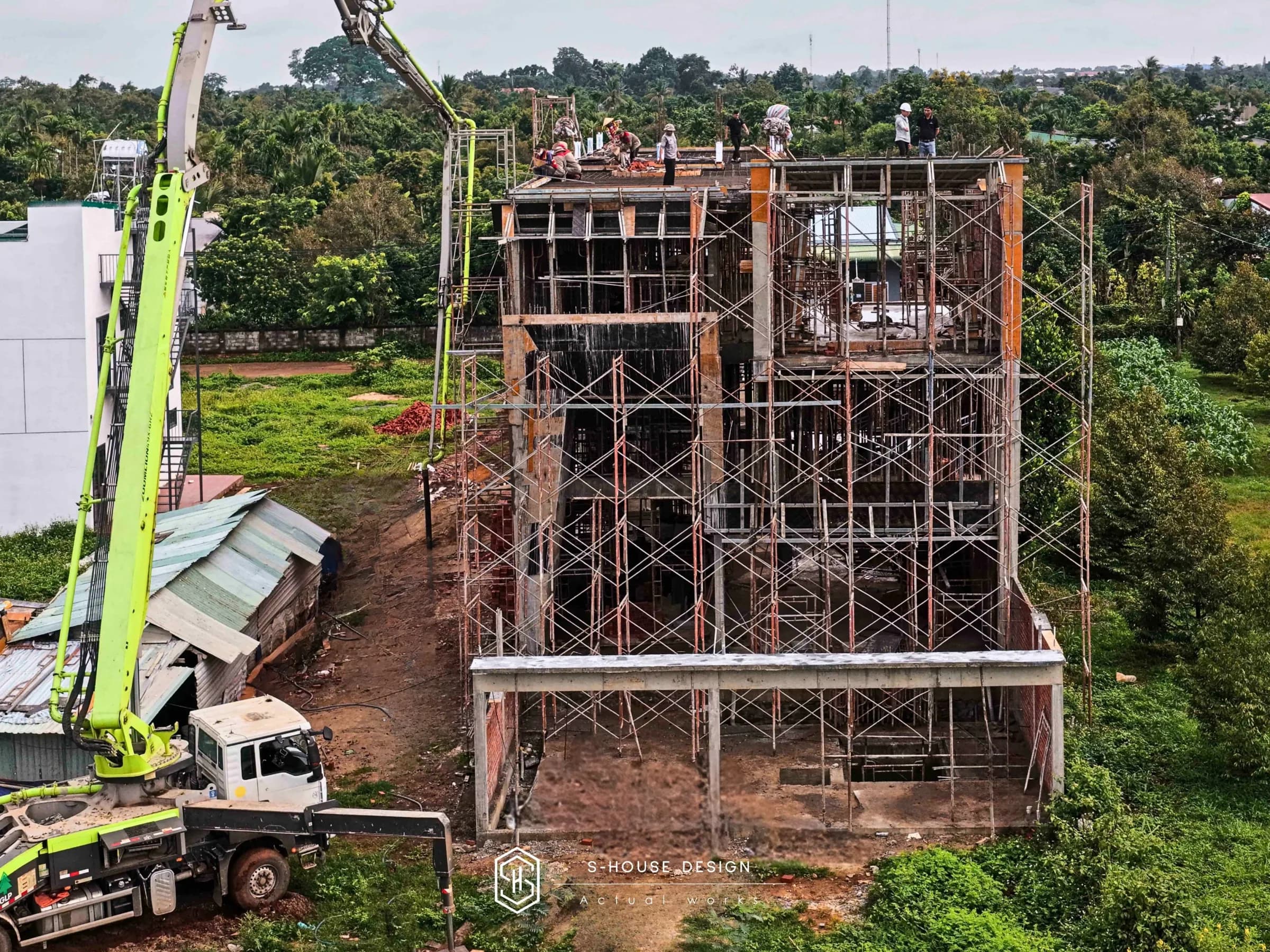 Obsidian Villa - Thi công xây dựng biệt thự hiện đại 3 tầng tại Đắk Lắk