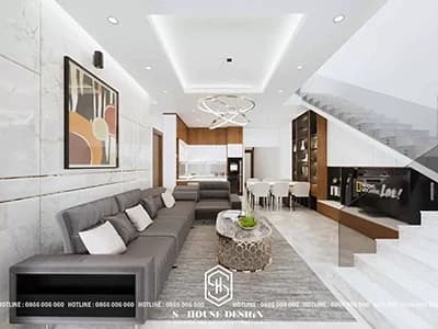 Modern style townhouse interior design
