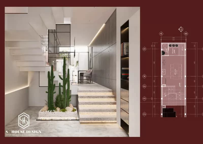 thiết kế nội thất nhà phố 3 tầng đơn giản (4)