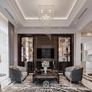 Thiết kế nội thất biệt thự Tân Cảng