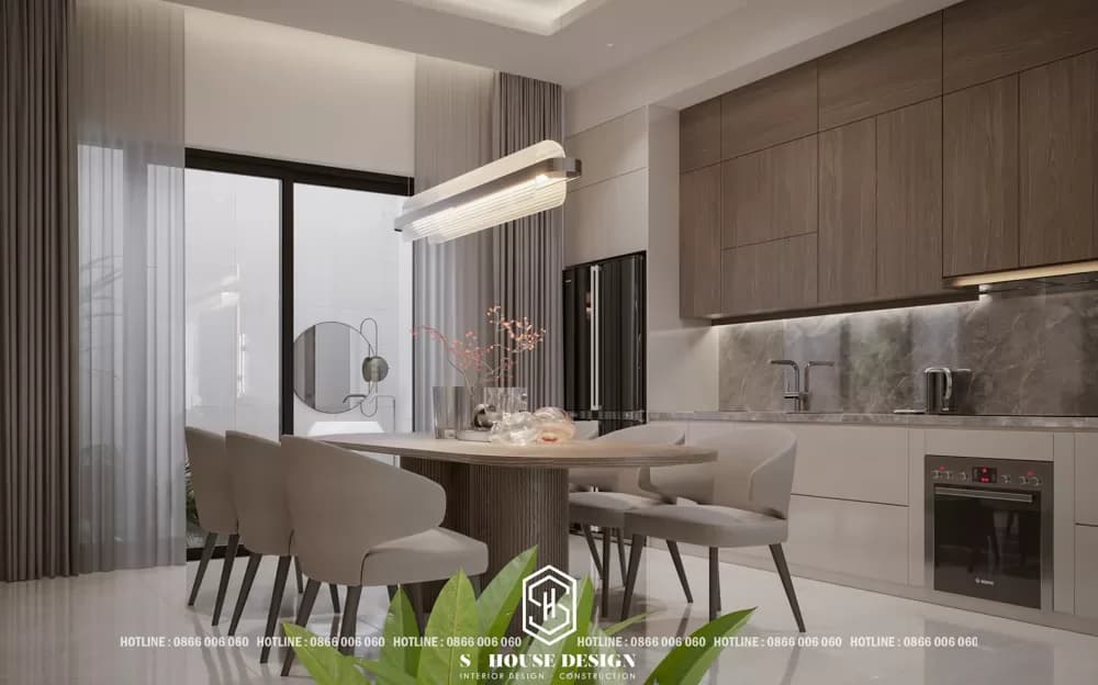 Architectural design of Ms. Dao's townhouse in Ha Quang urban area (4)