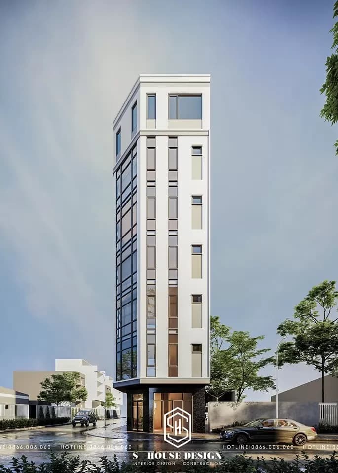 Architectural design of 6-storey townhouse (2)