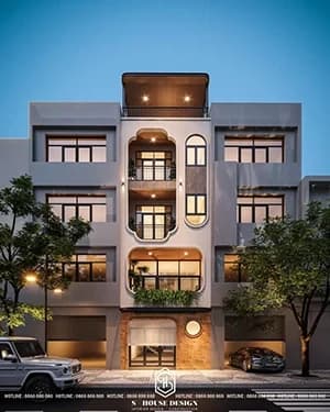Architectural design of 2-front townhouse in Ha Quang urban area