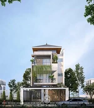 Architectural design of Mr. Lan's townhouse