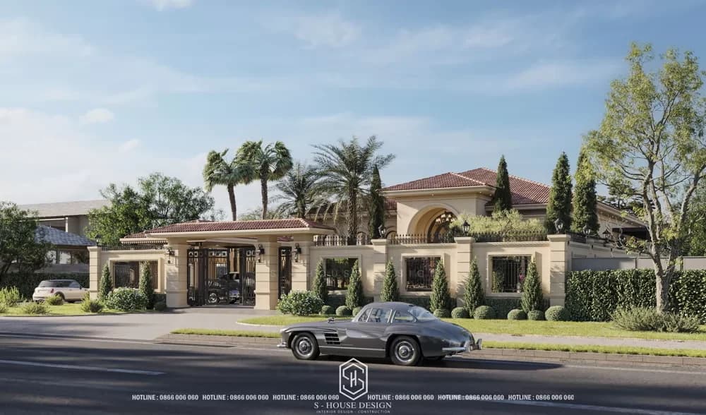 Mediterranean Style Garden Villa Design (4)