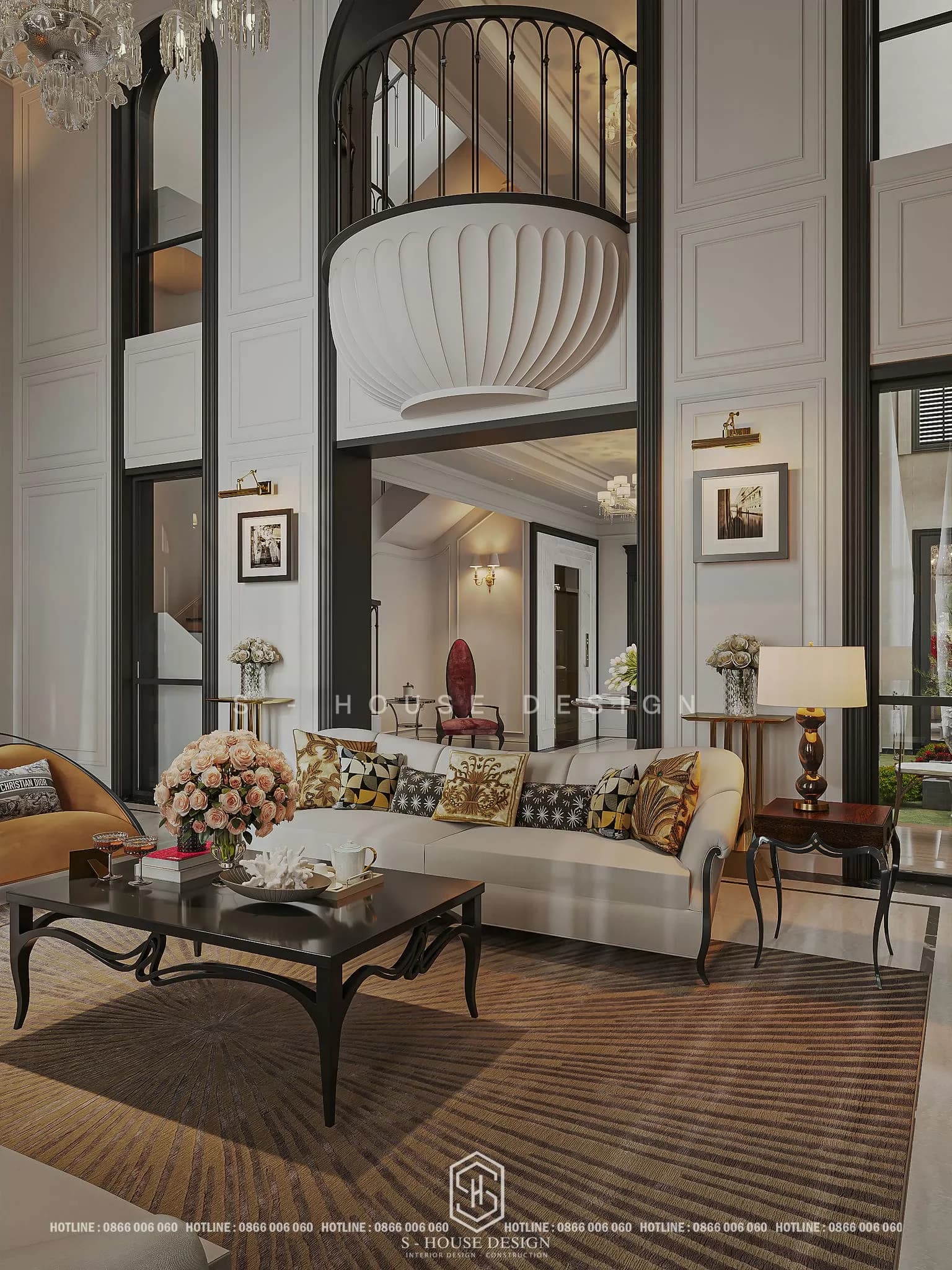 Thiết Kế Nội Thất Biệt Thự Tân Cổ Điển Bình Dương (3)