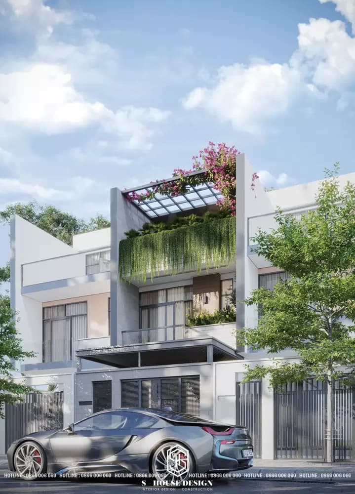 Thiết kế kiến trúc nhà phố chị Trang - Mỹ Gia (1)
