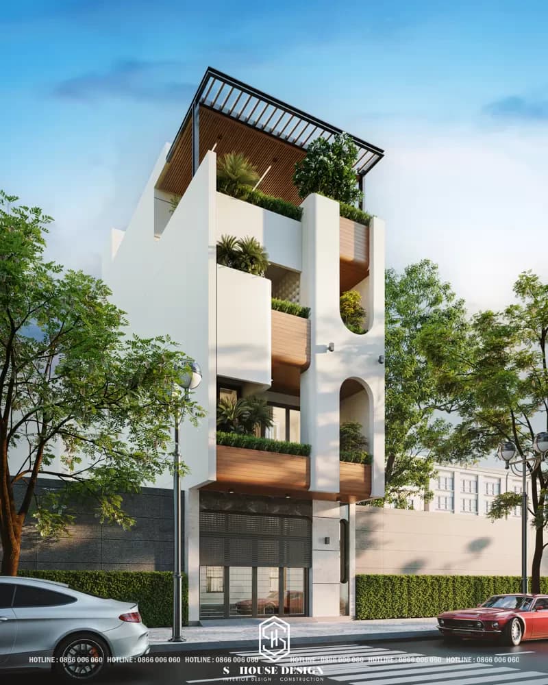 Architectural Design of Ms Yen's Townhouse at VCN Phuoc Hai Urban Area (2)