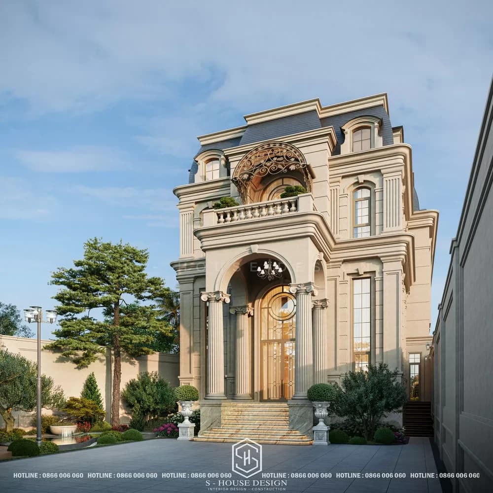 Neoclassical Villa Architectural Design in Di An Binh Duong (2)