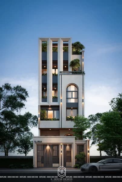 Nhà Phố Thông Tầng Hiện Đại 5 Tầng Tại Hồ Chí Minh