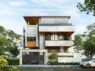 Modern Villa Design With Rooftop Swimming Pool