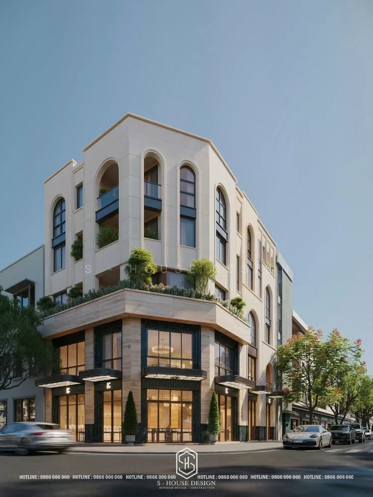 Gold Shop Design | Corner Lot Renovation Solution Combined with Housing (3)