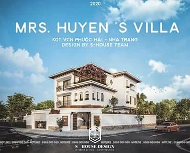 Architectural design of Ms. Huyen's street villa