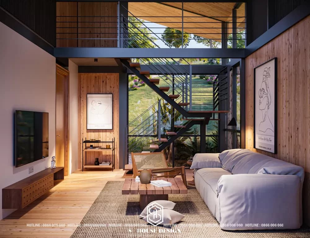 Thiết kế nội thất farmstay phong cách thô mộc (2)