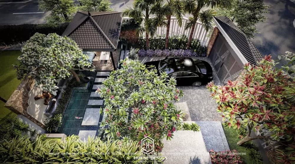 Thiết kế kiến trúc biệt thự anh Phác (5)