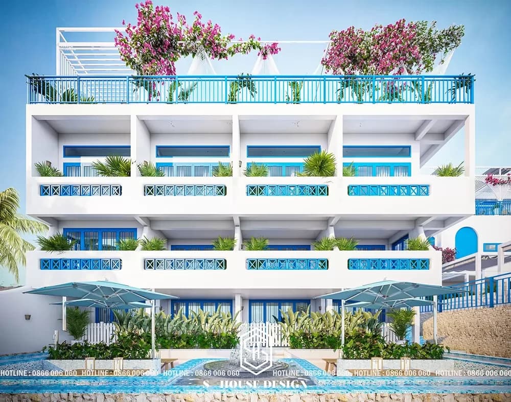 Thiết kế kiến trúc Khách sạn Santorini (2)