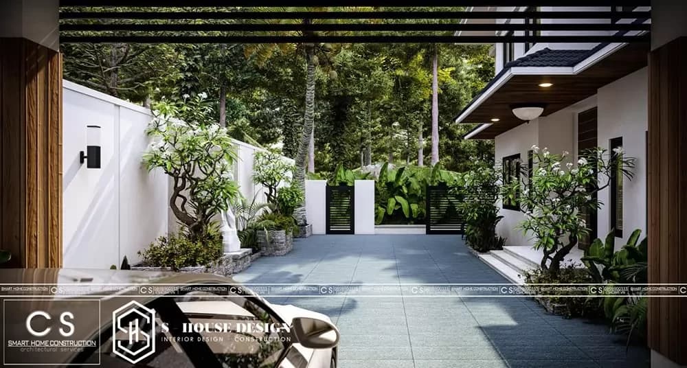 Thiết kế biệt thự sân vườn có hồ bơi (4)