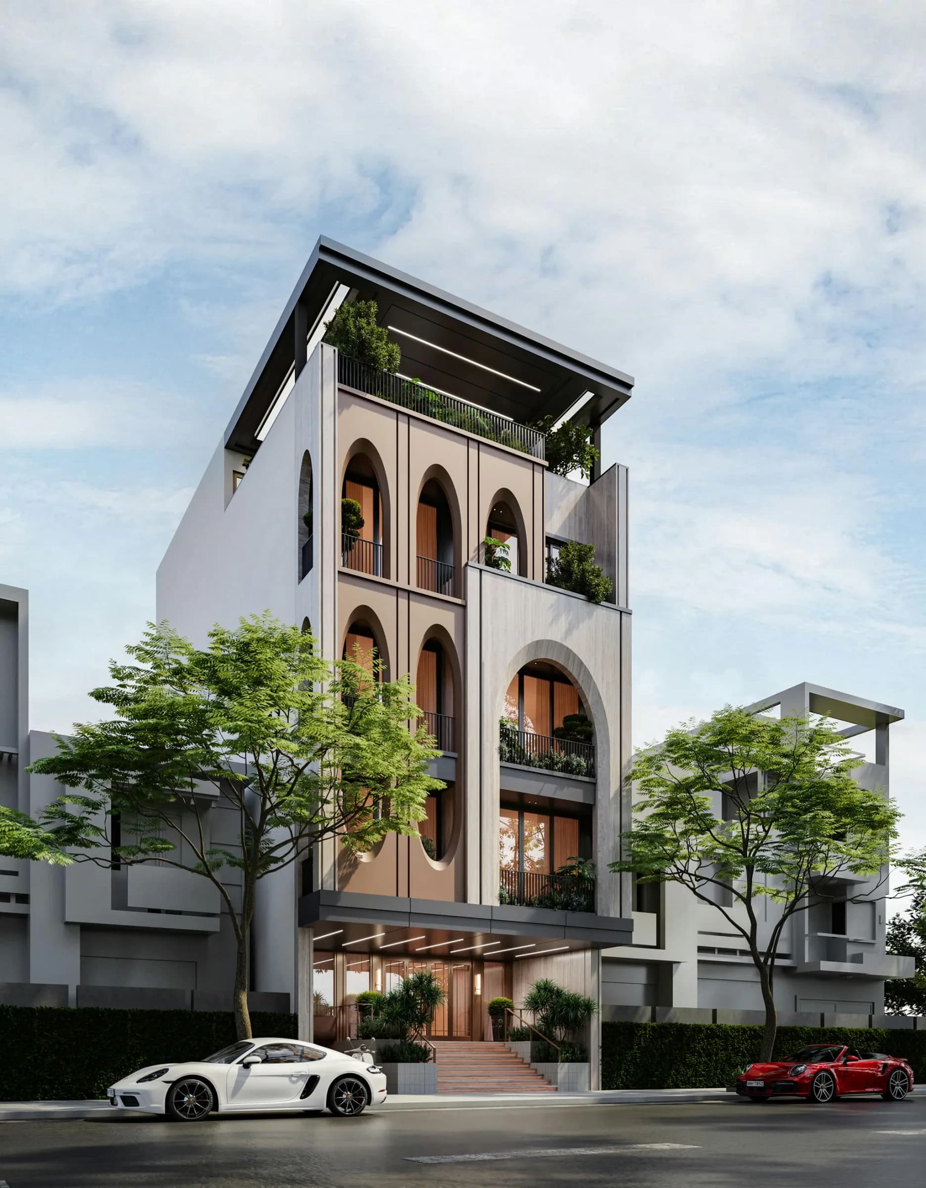 Modern Style Luxury Townhouse Design In Nha Trang