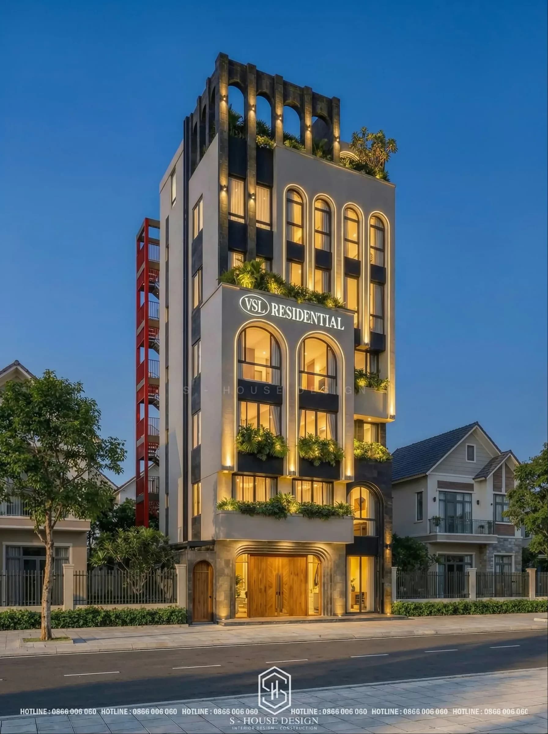 Townhouse Design Combined with Luxury Apartment Rental Business (2)