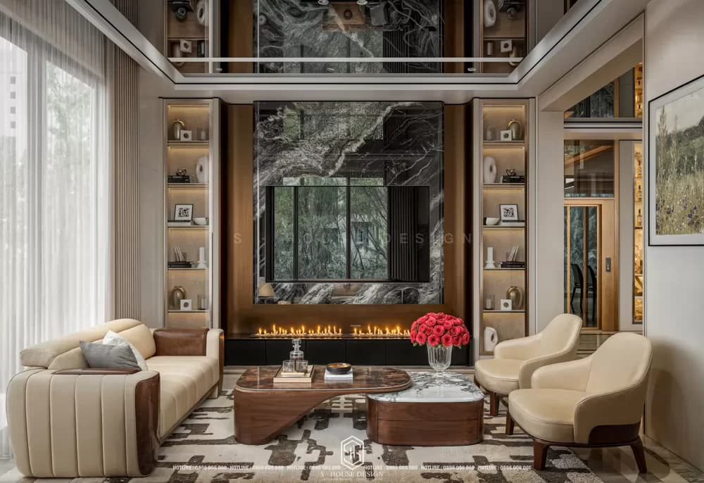 Interior Design of Modern Villa with Thai Anh Dong Roof in Vinh Tan Urban Area (1)