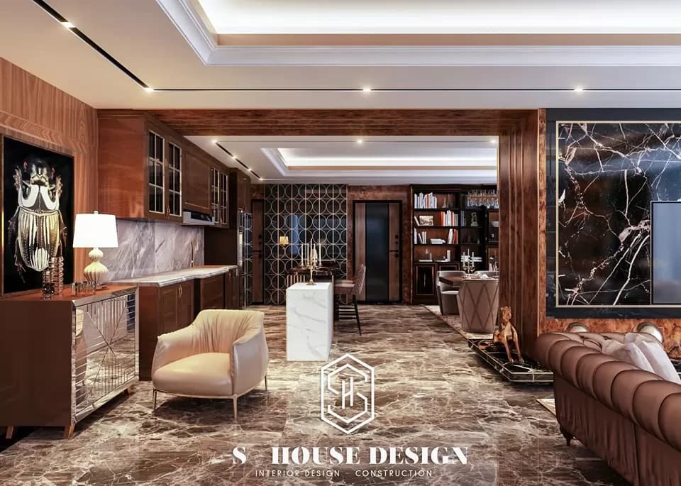 Thiết kế nội thất căn hộ cao cấp Penthouse President (2)