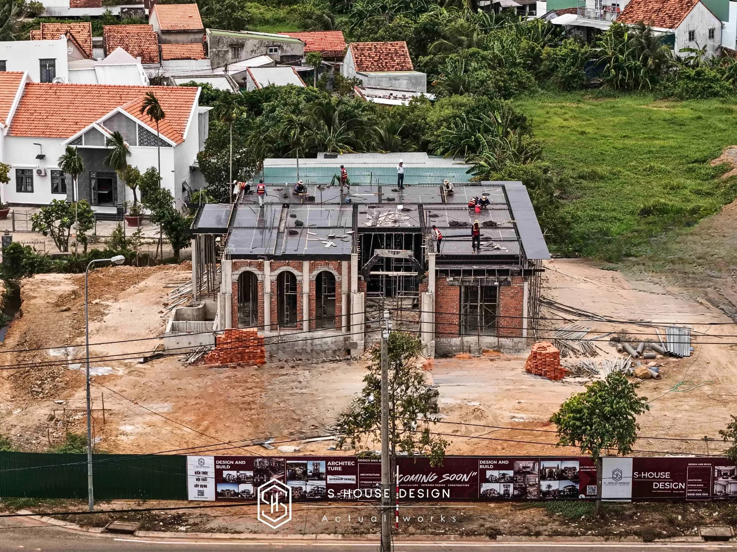 Construction of 1-storey Mediterranean villa in Khanh Hoa