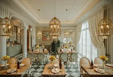 Thiết Kế Nhà Hàng Phong Cách Châu Âu Tại Đà Lạt