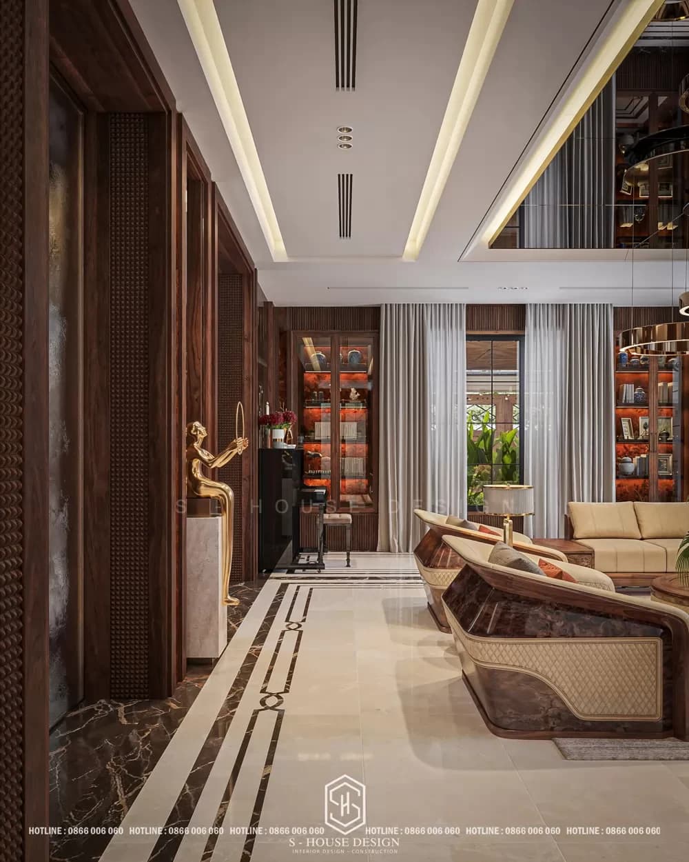Interior Design of Walnut Wood Villa at VCN Phuoc Hai (4)